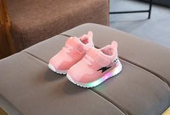 Casual Sneaker Kids Shoes for Girl LED Light Sports  Shoes