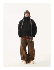 American Vintage Stand Collar Cotton-padded Coat