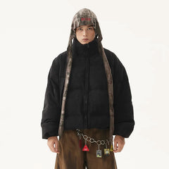 American Vintage Stand Collar Cotton-padded Coat