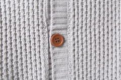 High-neck Sweater Knitted Thick Wool Button Top Retro Slim Fit