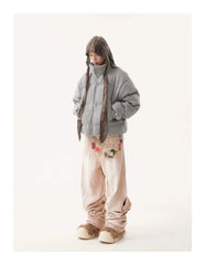 American Vintage Stand Collar Cotton-padded Coat