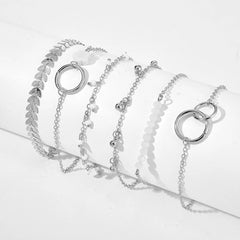 Snake Green Gemstone Metal Bracelet