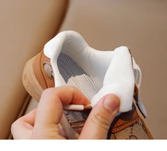Sports Shoes Students Lace-up Light Sneakers for Girls Versatile Shoes