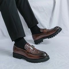 British Street Style Leather Loafers