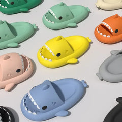 Kids Slippers Shark Flip Flops Soft Sole Cartoon