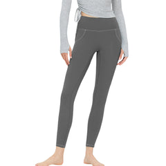Yoga Leggings Solid Color High Waisted Skinny Joggers Tummy Control Workout