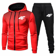 2 Piece Set Tracksuit Sport Zipper Suit Casual