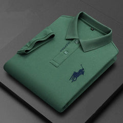 Embroidered Pure Popsicle Cotton Short Sleeved Polo Shirt