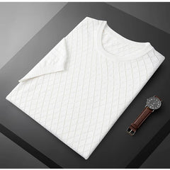 Men Knitwear 100% Cotton Sweater Pullover O-Neck