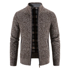 Sweater Jacket  Cold Coat Fleece Zipper Cardigan