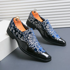 Loafers Fashion Tiger Gold metal Men Flats Shoe
