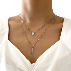 Double Layer Snake Chain Necklaces