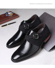 Masculino Leather Brown Black Elegant Luxury Suit Shoes