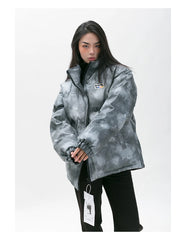 Tie-Dye Leather Cotton Jacket