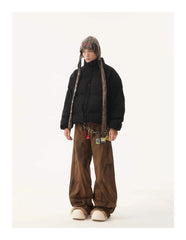 American Vintage Stand Collar Cotton-padded Coat