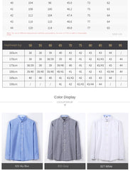 Oxford textile long sleeve slim fit shirt
