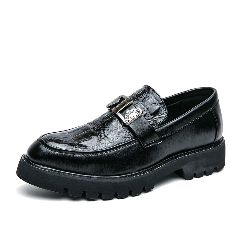 British Street Style Leather Loafers