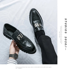 British Street Style Leather Loafers