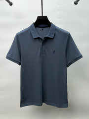 Embroidered Men's Pure Cotton Hot Polo Shirt