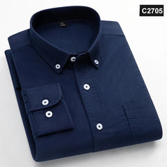 Classic fit fashion 100%Cotton long-sleeve shirt pocket slim fit