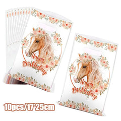 Horse Birthday Party Decoration Supplies Horse Theme Birthday Party Paper Napkins Cups Plates Tablecloth Tableware Child Favours