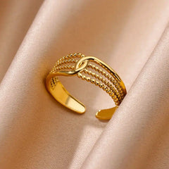 Gold Stainless Steel Rings