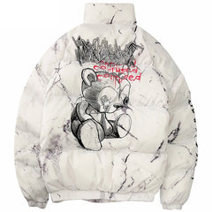 Padded Jacket Men Women Cartoon Bear Jackets