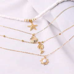 Boho Soft Pottery Starfish Necklace