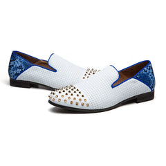 Rivet Modern Style Casual Slip On Formal Loafers Men Moccasins Shoes