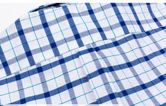 100% Pure Cotton Oxford Long Sleeve  Plaid Shirt