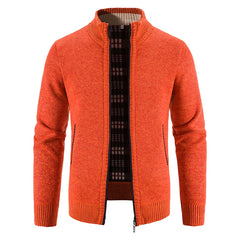 Sweater Jacket  Cold Coat Fleece Zipper Cardigan