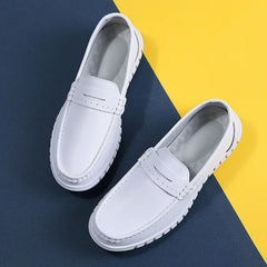 Soft Leather Comfortable Doctor Nurse Work Flats  Loafers  Shoes