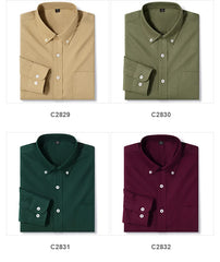 Classic fit fashion 100%Cotton long-sleeve shirt pocket slim fit