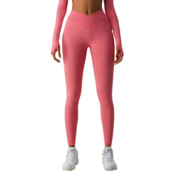 High Waist Cross Yoga Pants for Women
