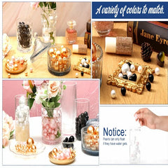 100Pcs DIY Floating Pearl Vase Filler, Decor for Desk Decoration, Party, Gift for Friend