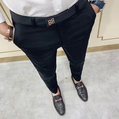 Slim Fit Men Casual Ankle Length Pants S