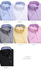 Oxford textile long sleeve slim fit shirt