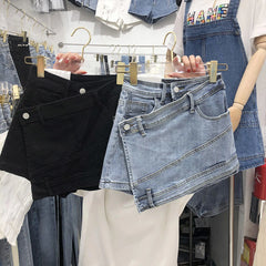 Stretch Skinny Ripped Hole Washed Denim Pants