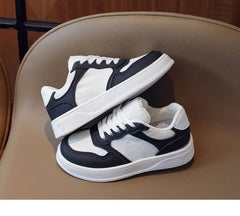 Sports Shoes Students Lace-up Light Sneakers for Girls Versatile Shoes