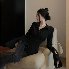 Bandage Slim Shirts