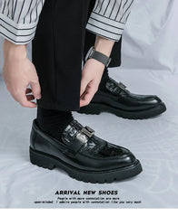 British Street Style Leather Loafers