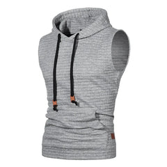 No Sleeve Retro Casual Knitted Pullover Men Wild Slim Knitting Sweaters