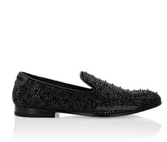 High Quality Blue Black Spike Shoes For Men Slip-on Sapatilhas Low Heeled Men Loafers
