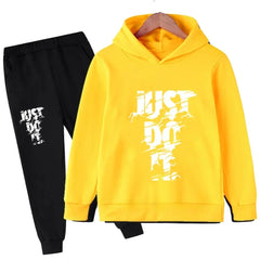Sportswear Boys and Girls Hoodie+Pants 2-piece Set 3-14 Years Old
