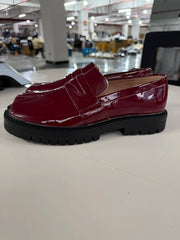PU Leather solid color lace-up British style shoe