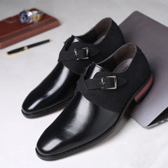 Masculino Leather Brown Black Elegant Luxury Suit Shoes