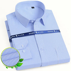 Classic Long Sleeve Solid/striped Shirts Shirt