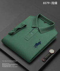Embroidered Pure Popsicle Cotton Short Sleeved Polo Shirt