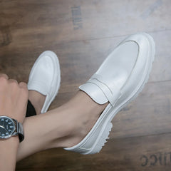 Handmade Soft Leather  Loafers Shoes Shoes Breathable