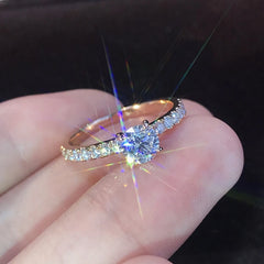 Luxury Style Glass Diamonds Gold-color